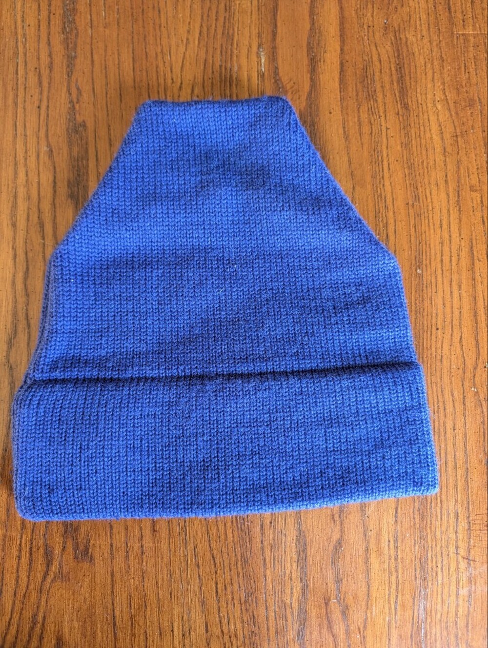 Vintage Ossi Blue Fleece Lined Beanie Knit Winter Hat Ski Unisex